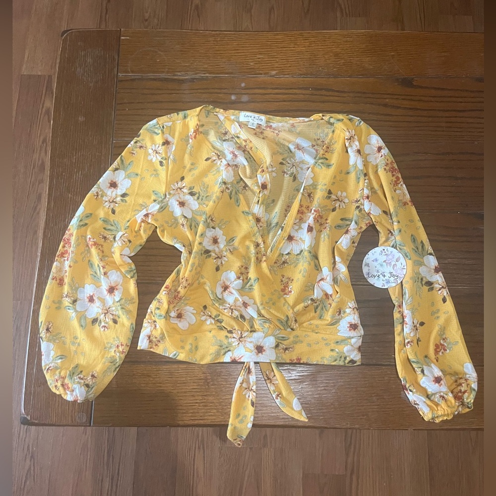 Love and Joy floral blouse